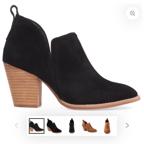Black oiled suede Jeffrey Campbell booties - Picture 2 of 5